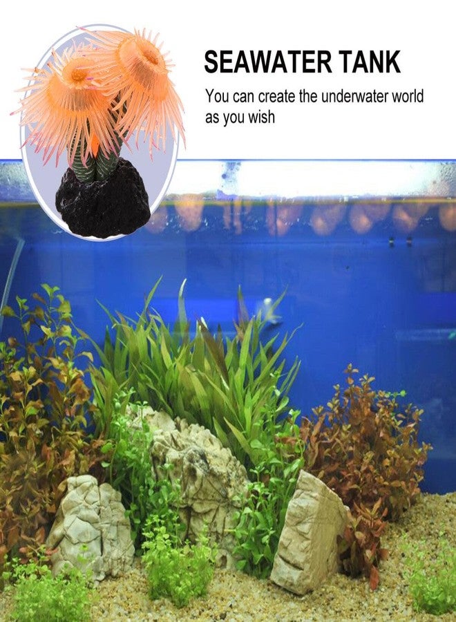 POPETPOP Simulated Coral Aquarium Decor Fish Tank Ornament Artificial Coral for Aquatic Pets Durable Resin 3.15 Inch - Image 2